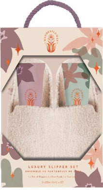 Wanderflower 3-Piece Plush Slipper Bath Gift Set main image 1