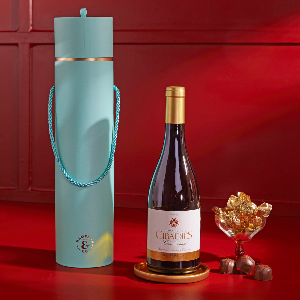 Wine Gifts delivered. White Wine & Chocolates gifts 