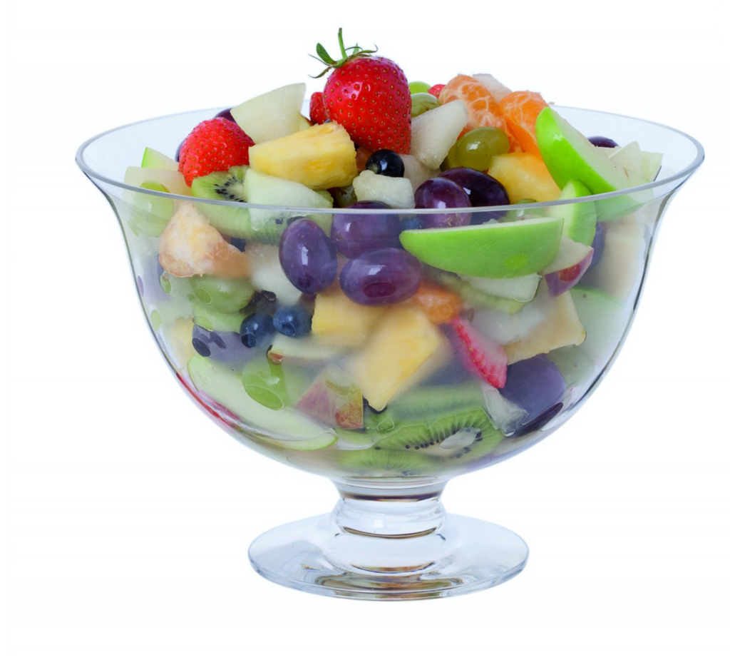 Dartington Crystal Fortuna 23cm Footed Fruit or Dessert Bowl Presented in a Dartington Gift Box (fruit not included)