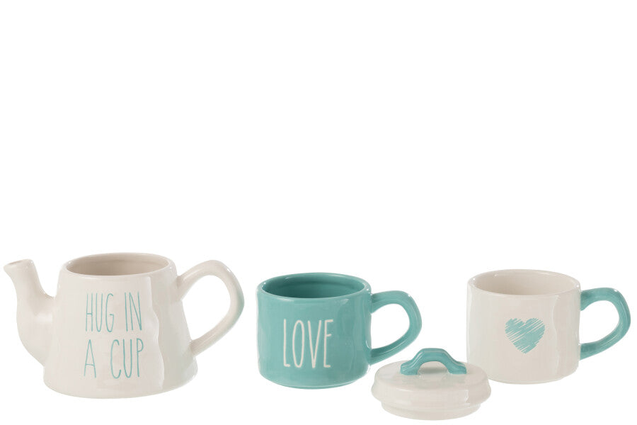 ceramic tea set, jolipa, tea gifts, tea lovers gift, new home gifts, kitchenware, homeware, cup & teapot set, Wedding Gift , gift for new home 