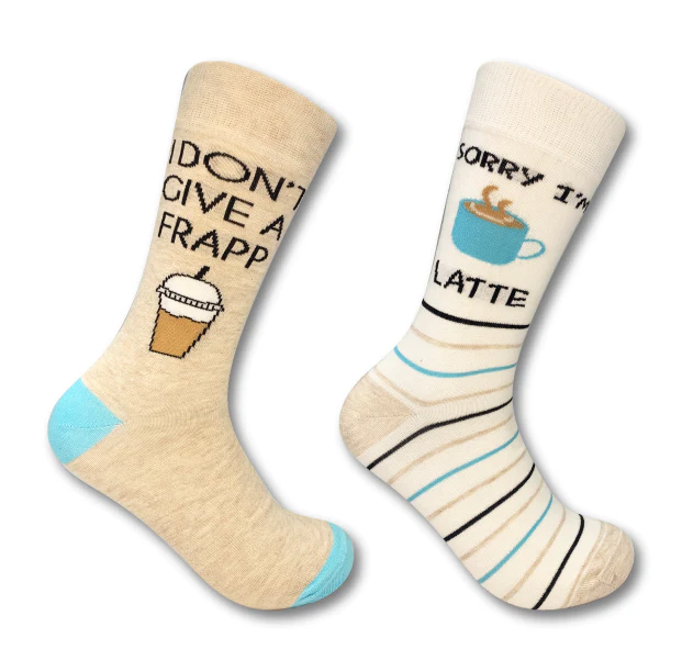 Cotton socks gift, Coffee lover gift, gifts for him, gifts for her, Urban Eccentric socks, corporate gifts delivered, gifts delivered, best man gift, new job gift, 