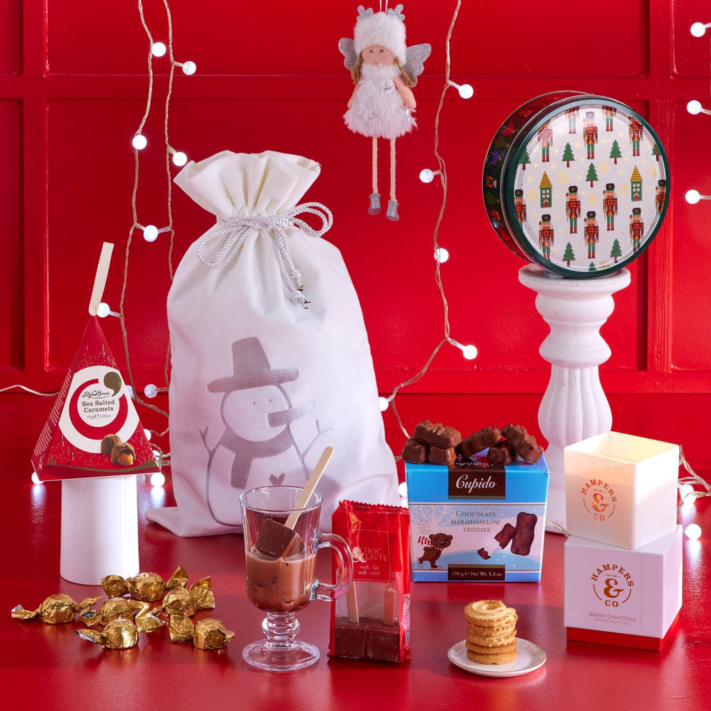 Festive gifts, small gifts for clients, gifts delivered, Christmas gifts under €40, gifts for her, gifts for him, love from Santa, gifts for teenagers, candles, chocolates and Christmas cheer gift, gifts for the host