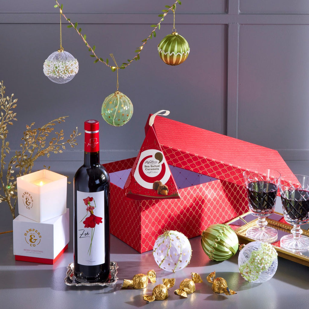 christmas gifts, corporate gifting, client gift for Christmas, staff rewards, gift for her, christmas decorations gift, wine and chocolates christmas, candle gift, new home for christmas, festive gifting, gifts delivered