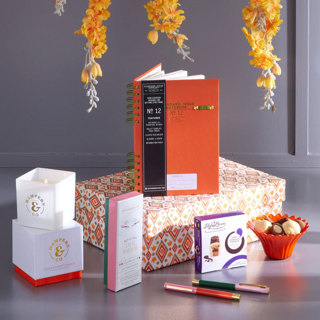 mindful gifting, journal gift, birthday gift for her, corporate gifting, corporate Christmas gifting, candle gift, candle chocolates and notebook, thinking of you, get well soon, calming gift, organising gift, bridesmaid gift, gift for assistant, gift for secretary, gift for teacher, friend gift