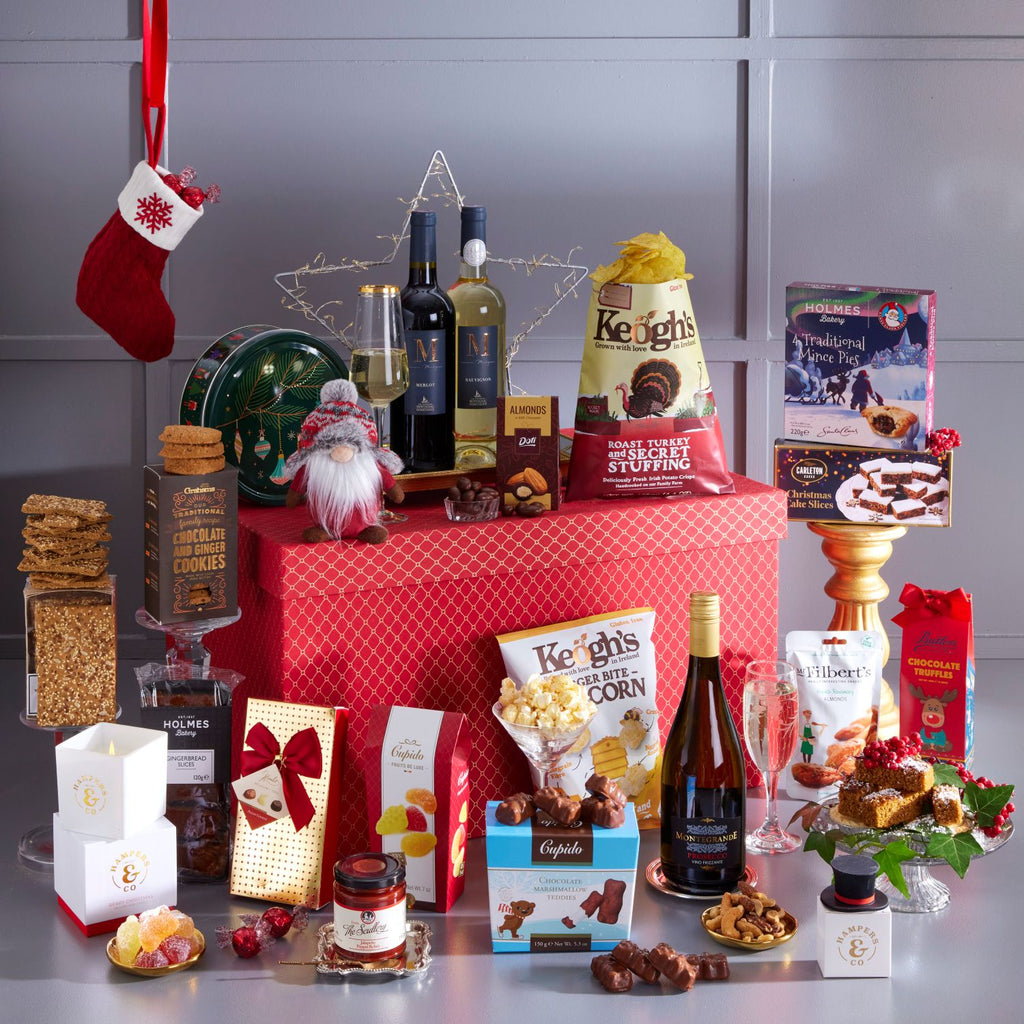 Corporate Christmas gift, gifts delivered, wine and treats gift, christmas gifts with wine, gifts for clients gifts for staff, gift for her, gift for him, festive gifts, christmas hamper, Christmas gift box