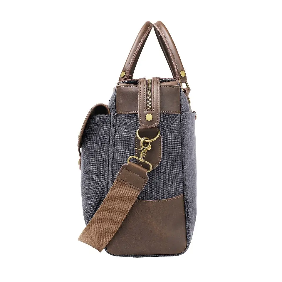 Zede Paris Austerlitz Canvas & Leather Weekend Bag, corporate gifts delivered, corporate travel bags, quality leather bags, gifts for her, gifts for him, birthday gifts delivered, staff rewards, client gifts, gift ideas, corporate gifting,, better gifting