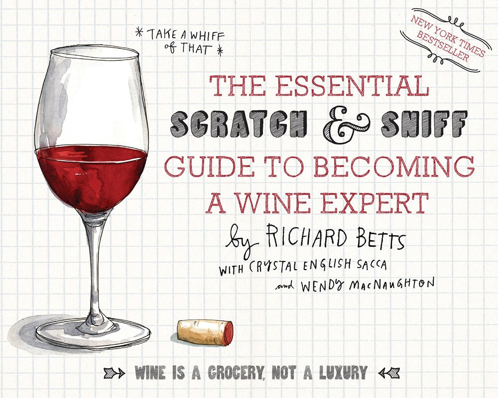 The Essential Scratch and Sniff Guide to Becoming a Wine Expert Book.Wine book gift 