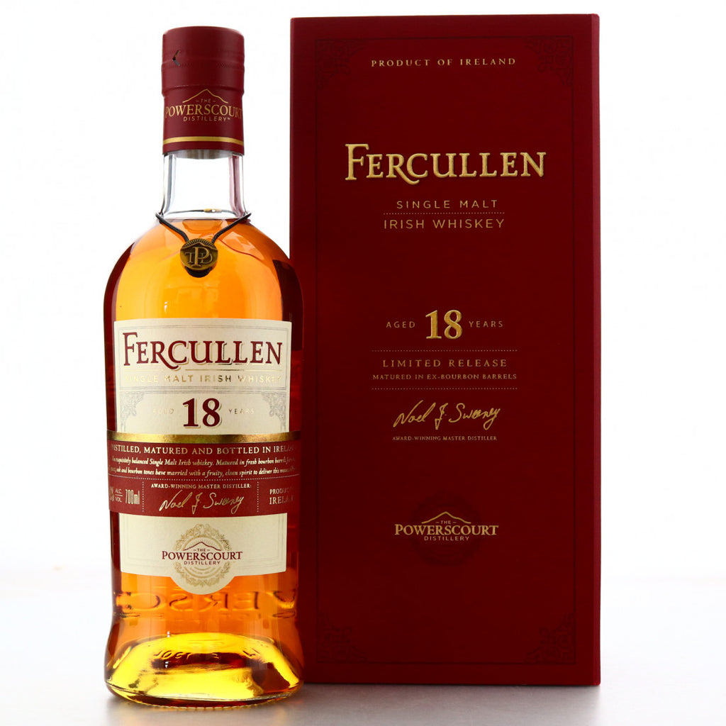Fercullen 18 year old, Single Malt Whiskey, Irish Whiskey gift, Irish Gifts Delivered, Christmas gifts delivered, whiskey, Powerscourt Distillery