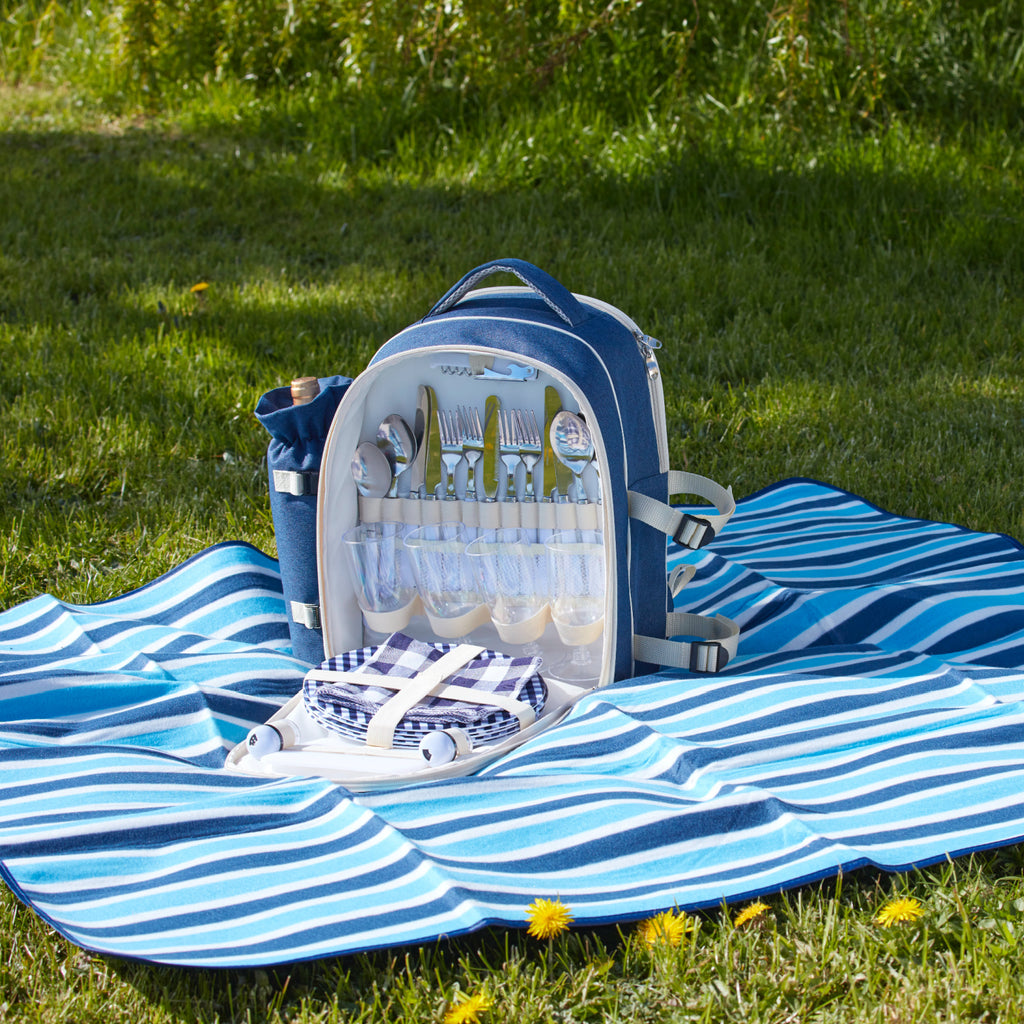 Picnic Backpack for 4. contains all you need for the perfect picnic. Picnic Backpack delivered