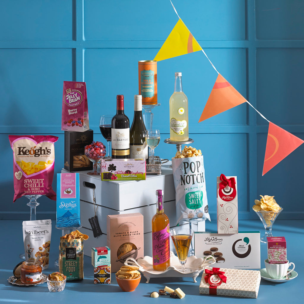 Lets Have a Party Gift Box. Perfect party hamper. Great for sharing. Christmas Hampers Ireland Birthday Hampers
