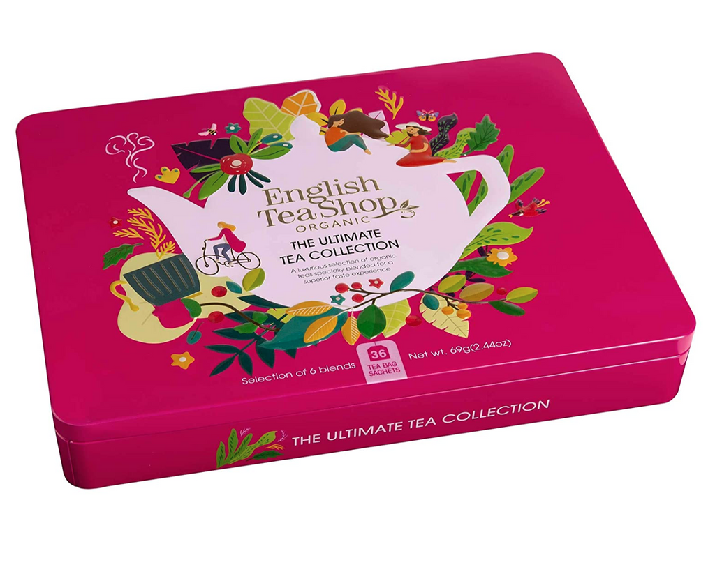 English Tea Shop Ultimate Tea Collection Gift Tin. Contains 36 tea bags, perfect for any tea lover.