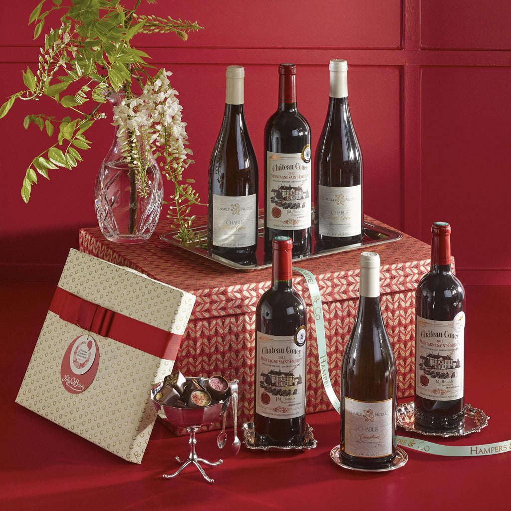 Six Bottle Wine & Chocolates Gift. Great party gift delivered.. Wine & Chocolates Gift. Corporate Wine Gifts  delivered. IWine gift sets. 
