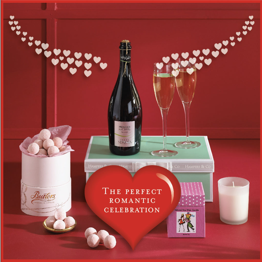 Valentine Bubbles Gift Box. Romantic gifts delivered.
